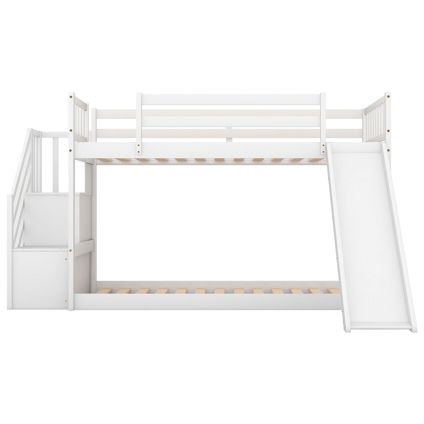 Bunk Bed With Convertible Slide And Stairway - The Sleep Loft - Online Mattress Showroom NYC
