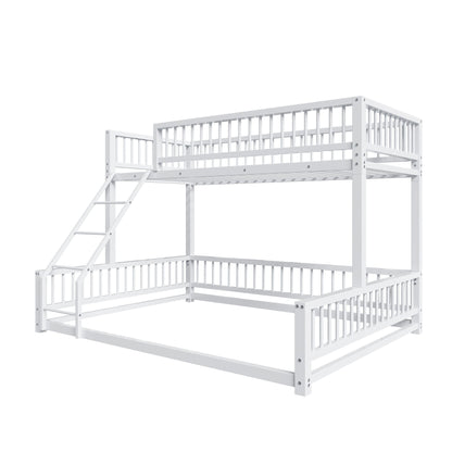 Bunk Bed With Ladder And Safety Guardrails
