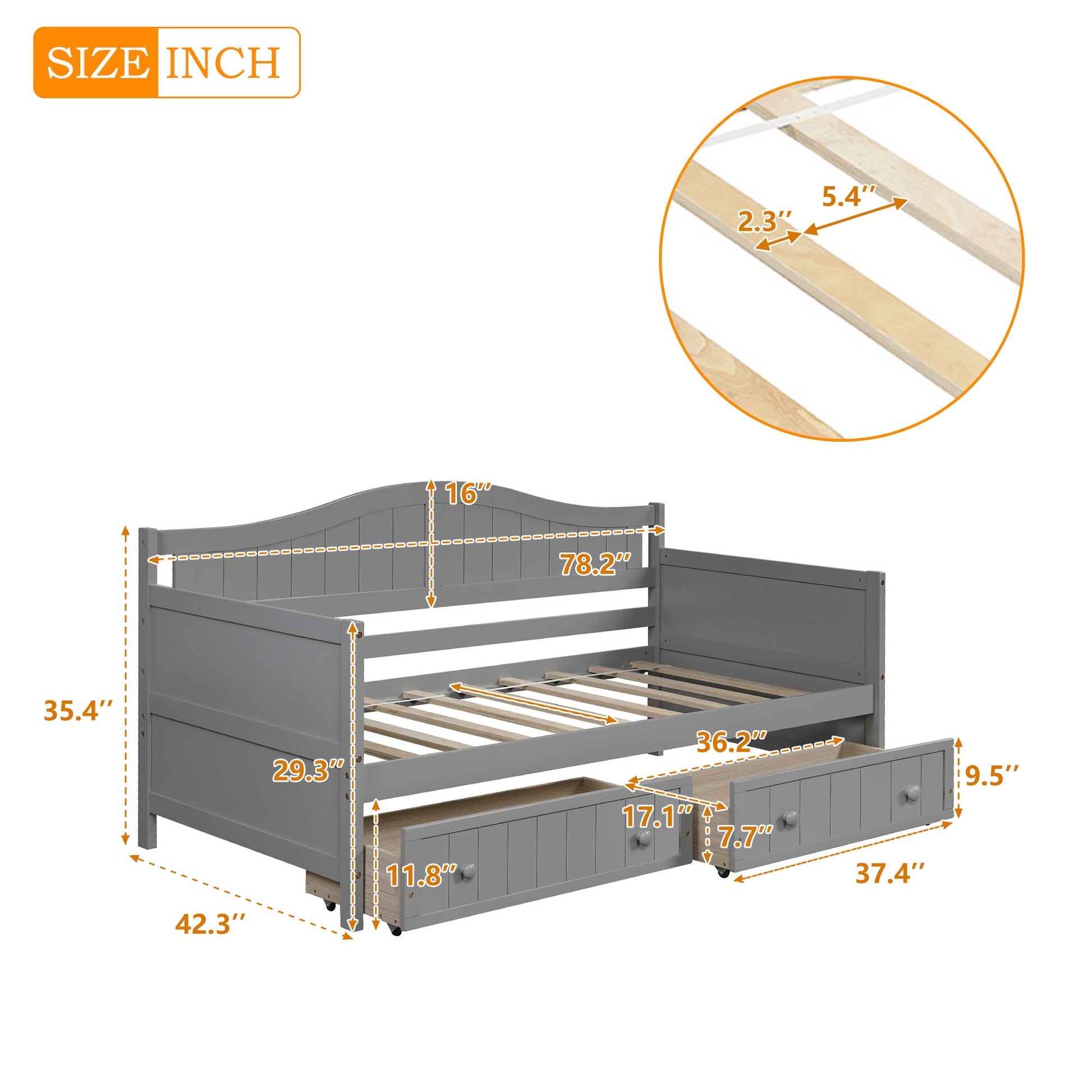 Wooden Daybed, Sofa Bed, No Box Spring Needed - The Sleep Loft - Online Mattress Showroom NYC