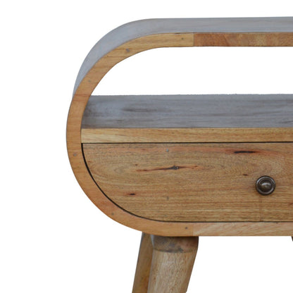 Circular Open Bedside Nightstand - The Sleep Loft - Online Mattress Showroom NYC