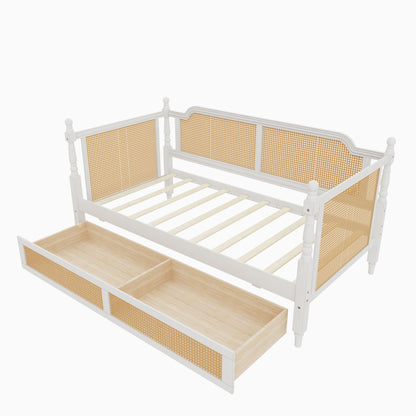 Traditional Style Rattan Daybed, No Box Spring Needed - The Sleep Loft - Online Mattress Showroom NYC