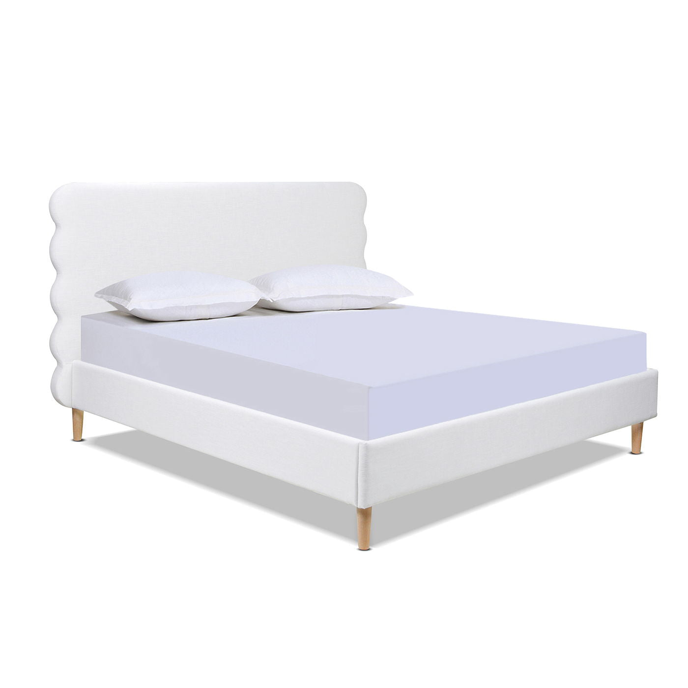 Stockholm - Modern Wavy Headboard Platform Bed - The Sleep Loft - Online Mattress Showroom NYC