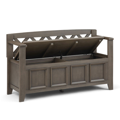 Amherst - Handcrafted Entryway Storage Bench - The Sleep Loft - Online Mattress Showroom NYC