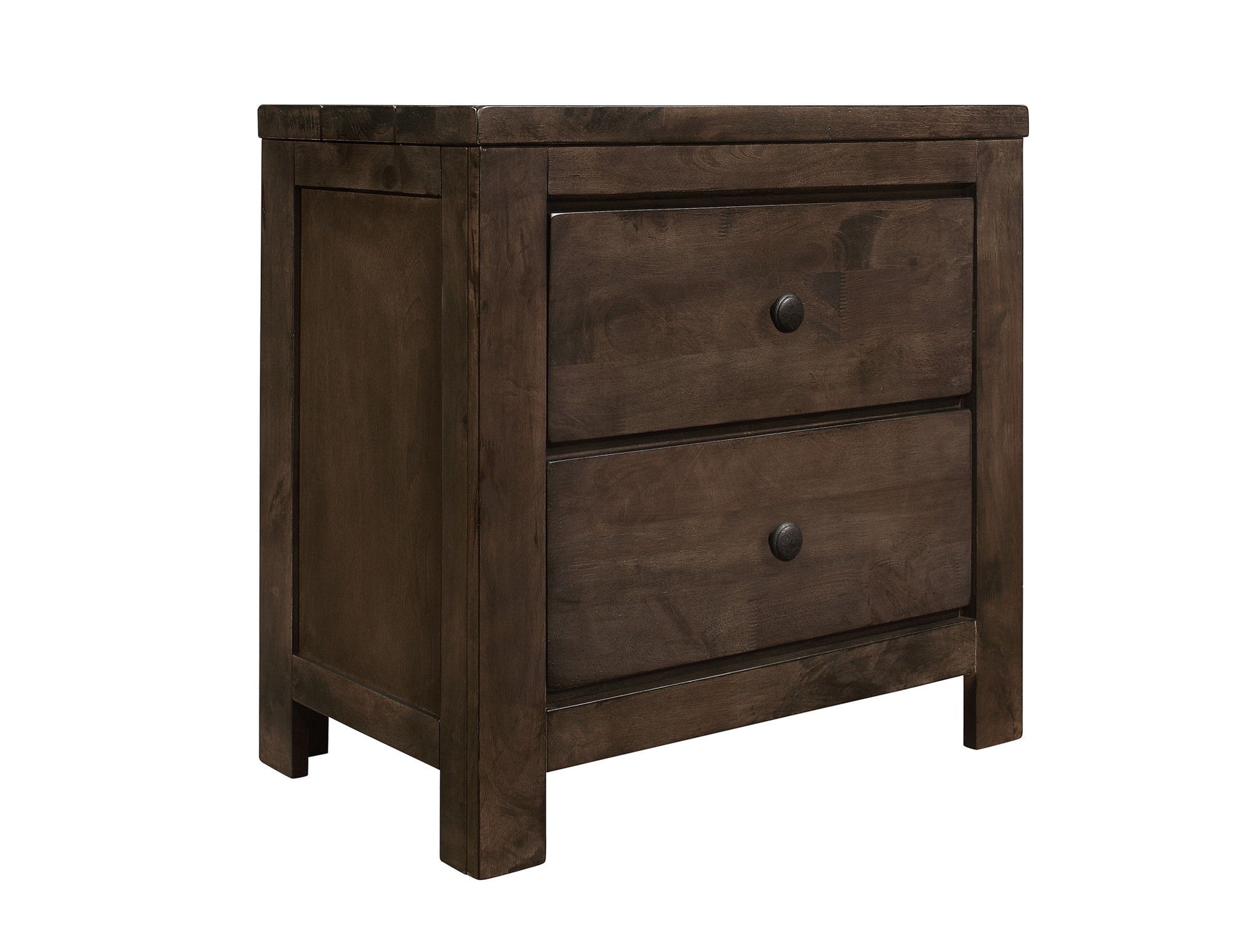 Verna - 2 Drawer Nightstand - Brown - The Sleep Loft - Online Mattress Showroom NYC