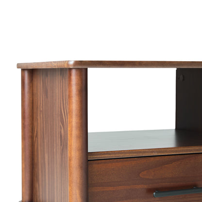 Transitional Solid Wood Spindle Nightstand - The Sleep Loft - Online Mattress Showroom NYC