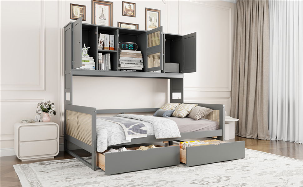 Daybed And All In One Cabinet And Shelf - The Sleep Loft - Online Mattress Showroom NYC