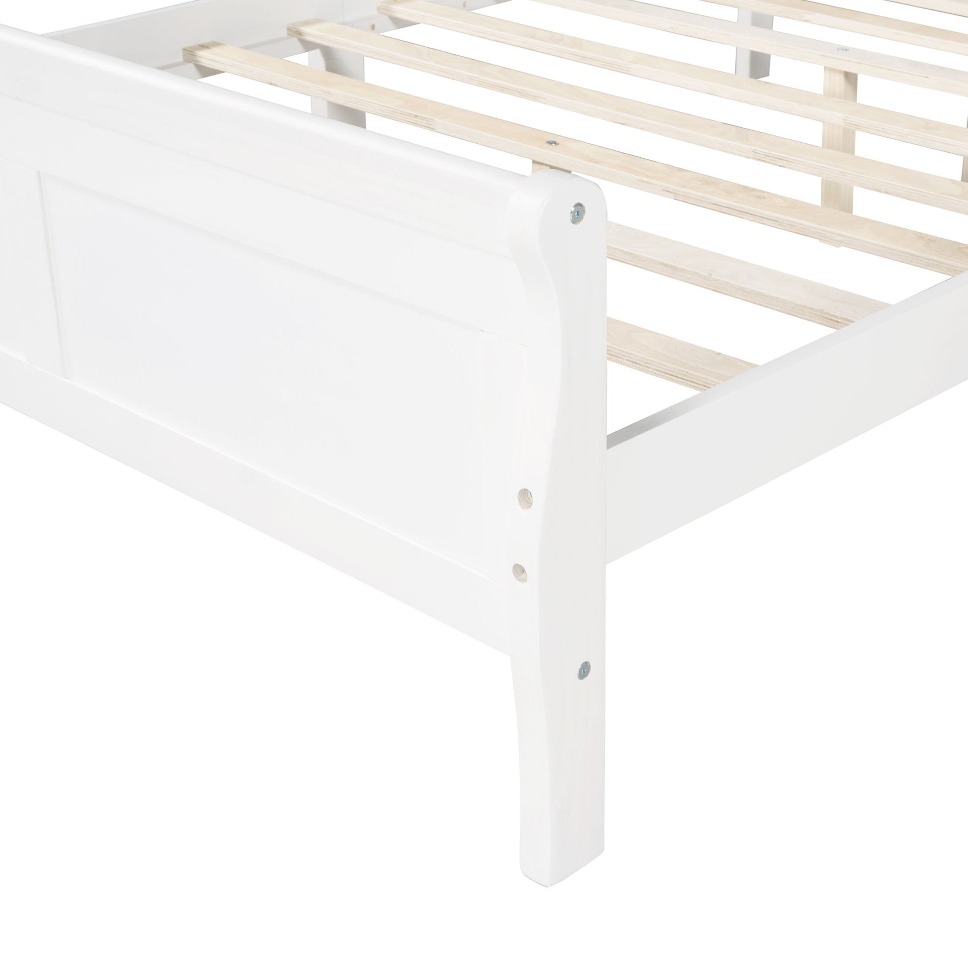 Platform Bed Frame Mattress Foundation Sleigh Bed With Headboard / Footboard / Wood Slat Suppor - The Sleep Loft - Online Mattress Showroom NYC
