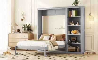 Murphy Wall Bed With Shelves - The Sleep Loft - Online Mattress Showroom NYC