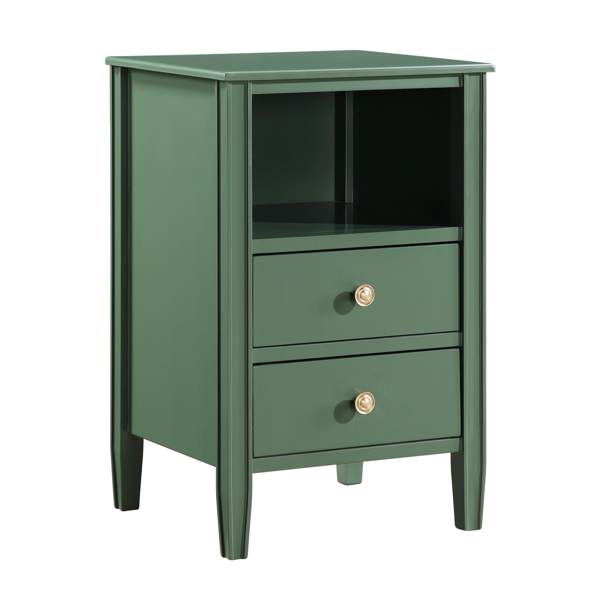 Winston - 2 Drawer Storage Nightstand - The Sleep Loft - Online Mattress Showroom NYC