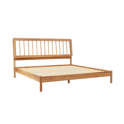 King Spindle Bed Modern - Caramel - The Sleep Loft - Online Mattress Showroom NYC