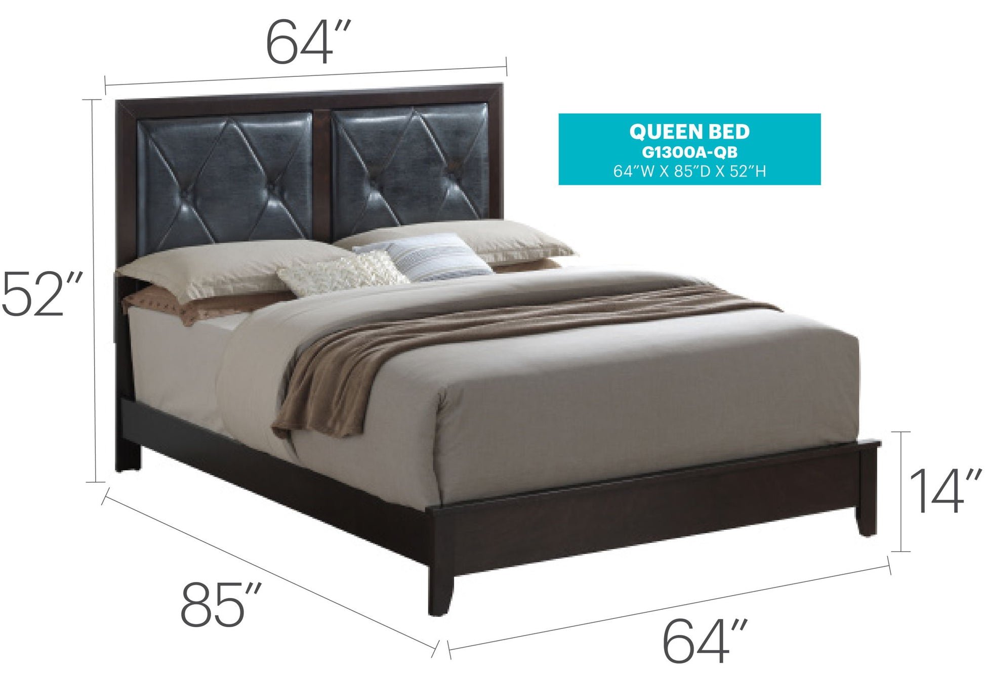 Padded Headboard Bed - The Sleep Loft - Online Mattress Showroom NYC