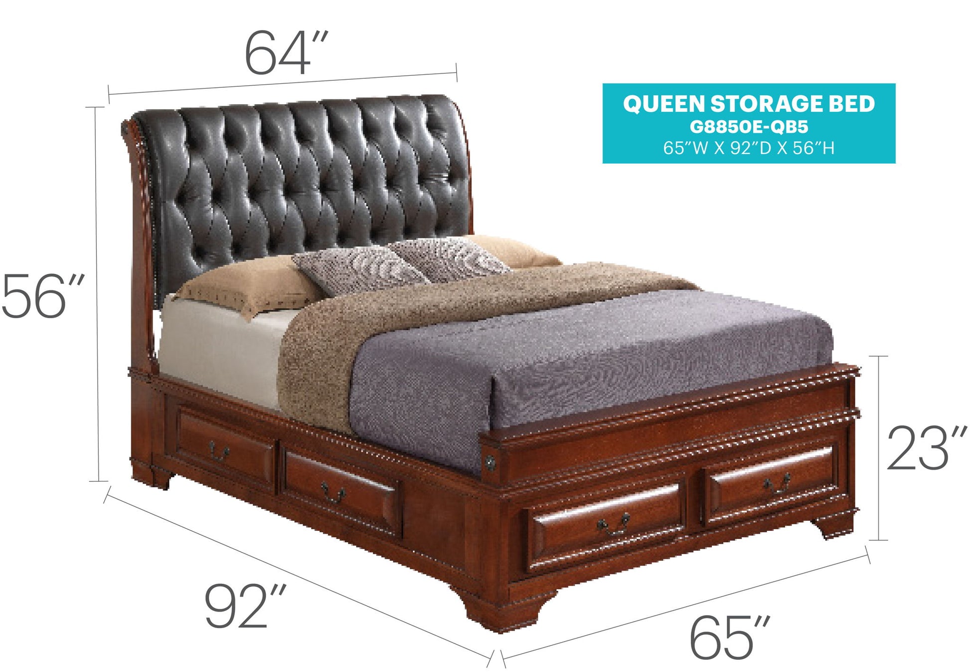 Storage Bed Elegant Transitional - The Sleep Loft - Online Mattress Showroom NYC