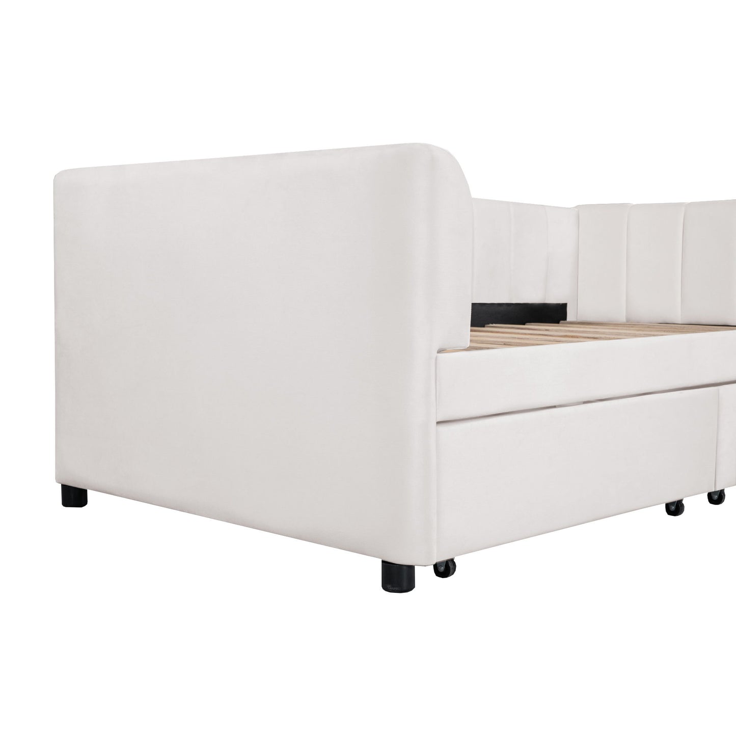 Upholstered Daybed With Ergonomic Design Backrest - The Sleep Loft - Online Mattress Showroom NYC