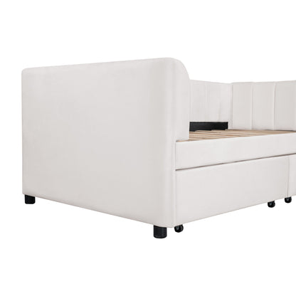 Upholstered Daybed With Ergonomic Design Backrest - The Sleep Loft - Online Mattress Showroom NYC