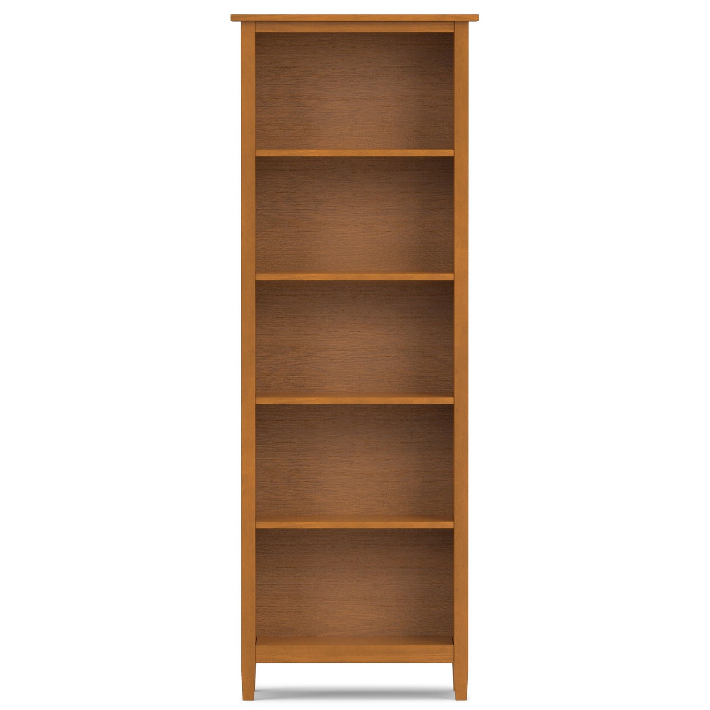 Warm Shaker - 5 Shelf Bookcase - The Sleep Loft - Online Mattress Showroom NYC