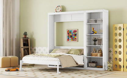 Murphy Wall Bed With Shelves - The Sleep Loft - Online Mattress Showroom NYC