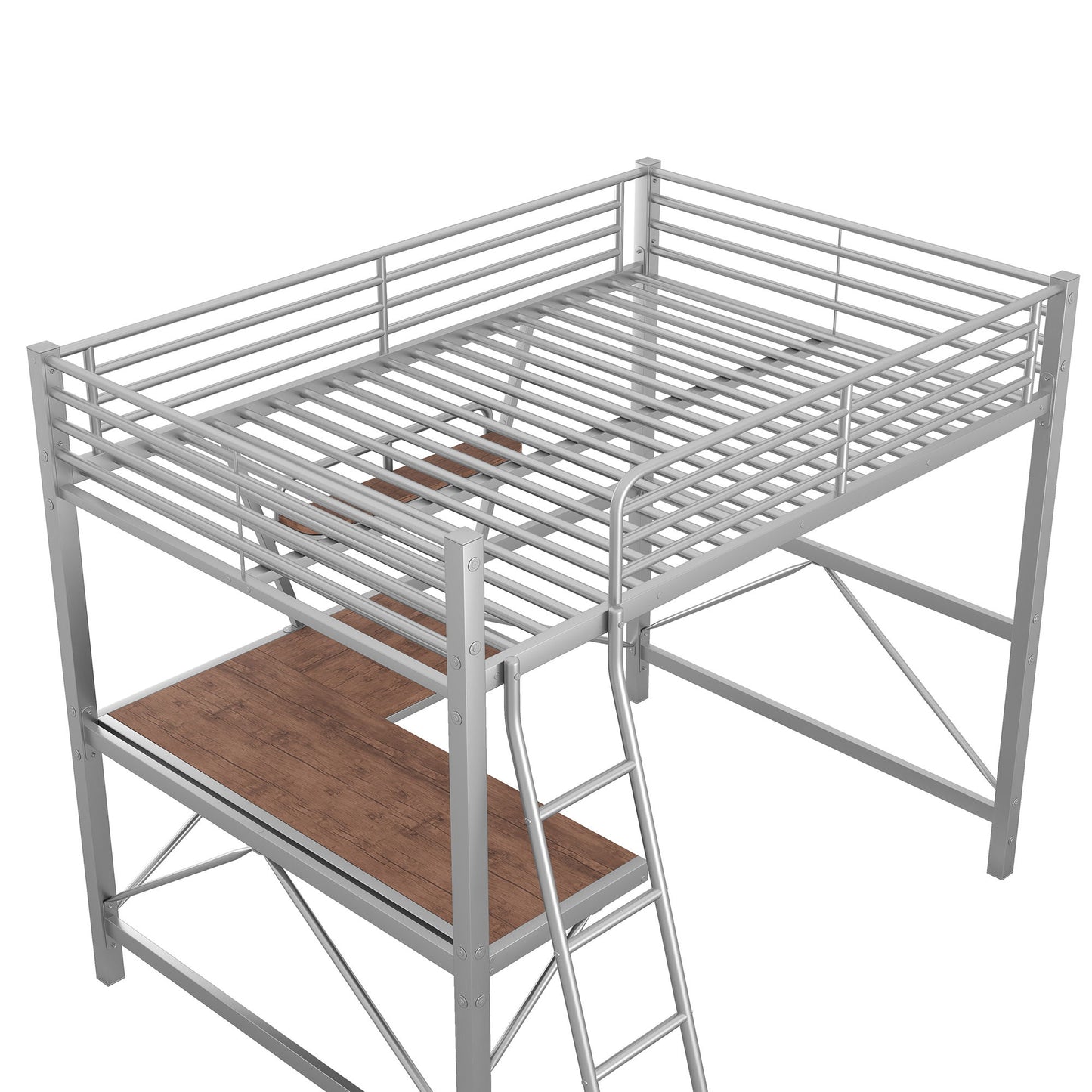 Loft Bed With Desk And Shelf, Modern Design - The Sleep Loft - Online Mattress Showroom NYC