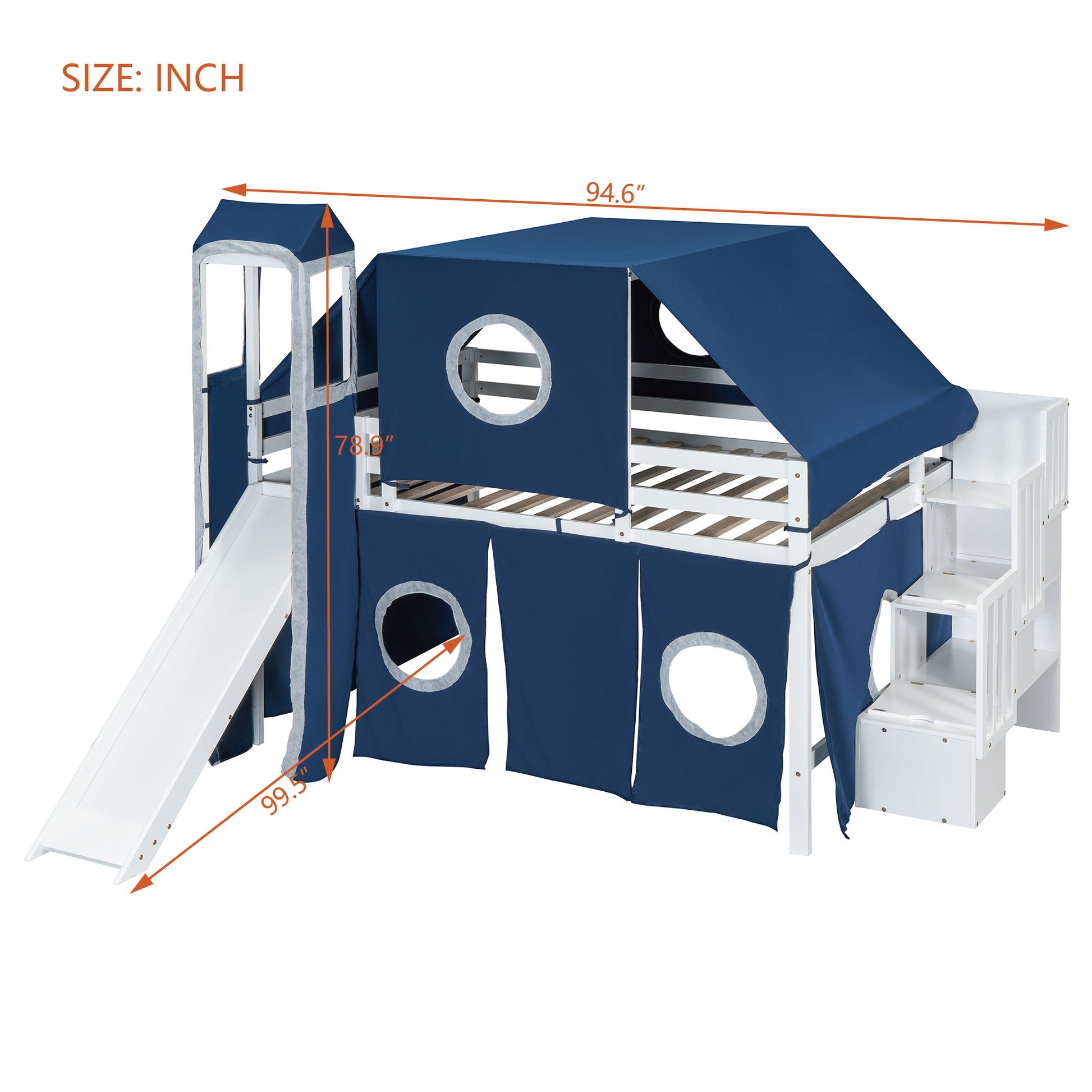 Loft Bed With Tent And Tower - The Sleep Loft - Online Mattress Showroom NYC