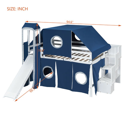 Loft Bed With Tent And Tower - The Sleep Loft - Online Mattress Showroom NYC