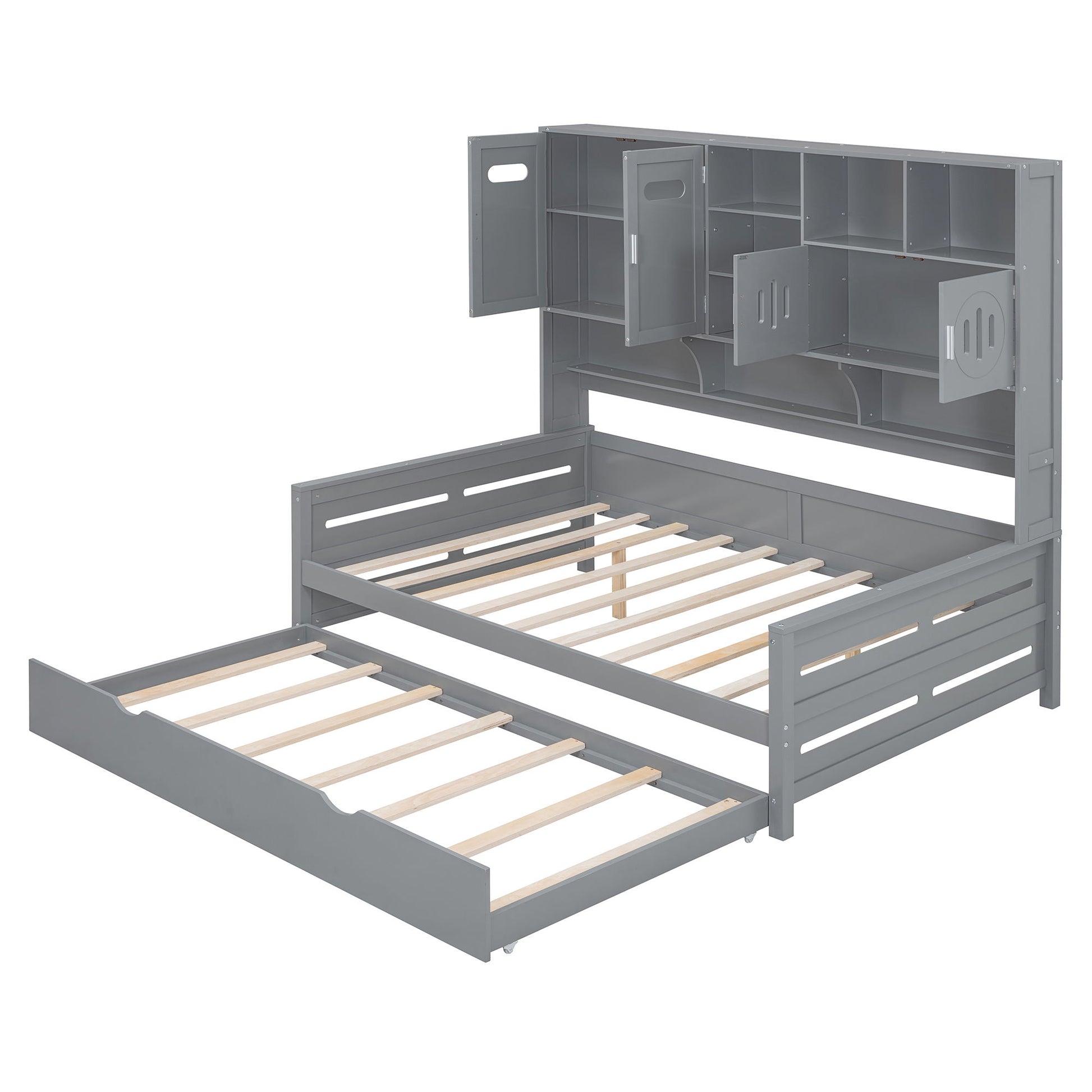 Daybed With All-In-One Cabinet And Shelf - The Sleep Loft - Online Mattress Showroom NYC
