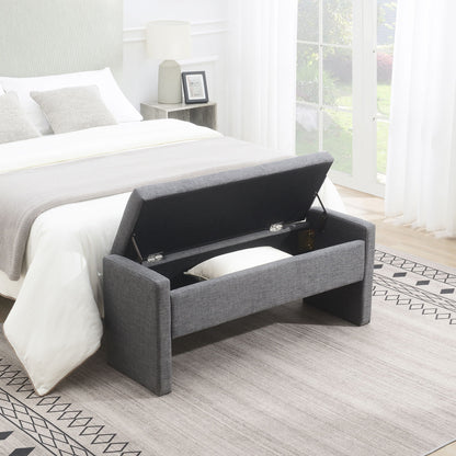 Modern Upholstered Large Bed End Bench With Storage - The Sleep Loft - Online Mattress Showroom NYC