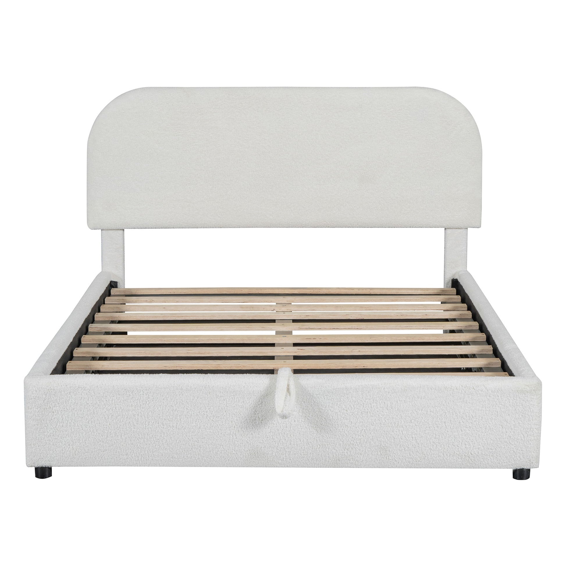 Upholstered Platform Bed With Hydraulic Storage System - The Sleep Loft - Online Mattress Showroom NYC