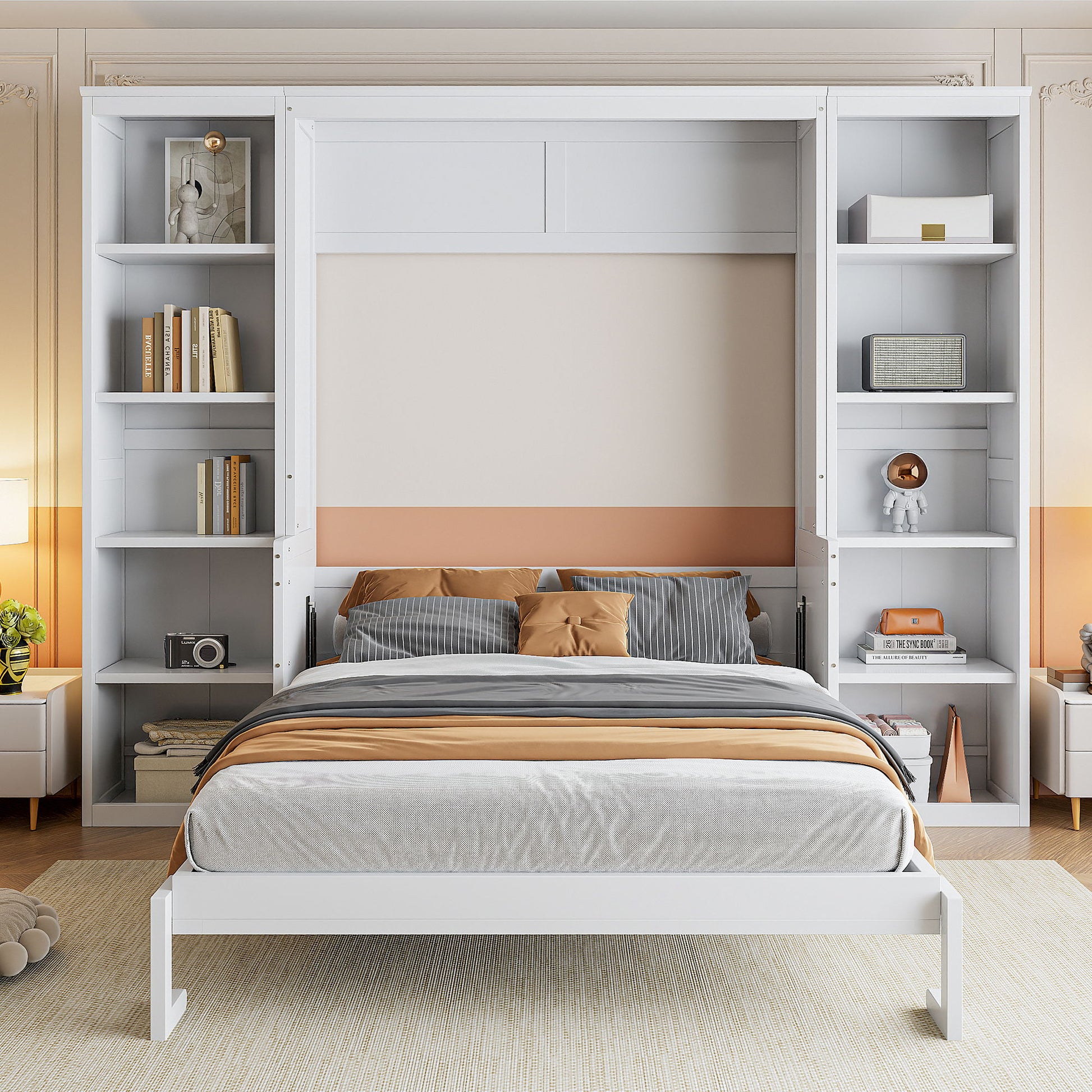 Murphy Bed With Desk And Bookshelf - The Sleep Loft - Online Mattress Showroom NYC