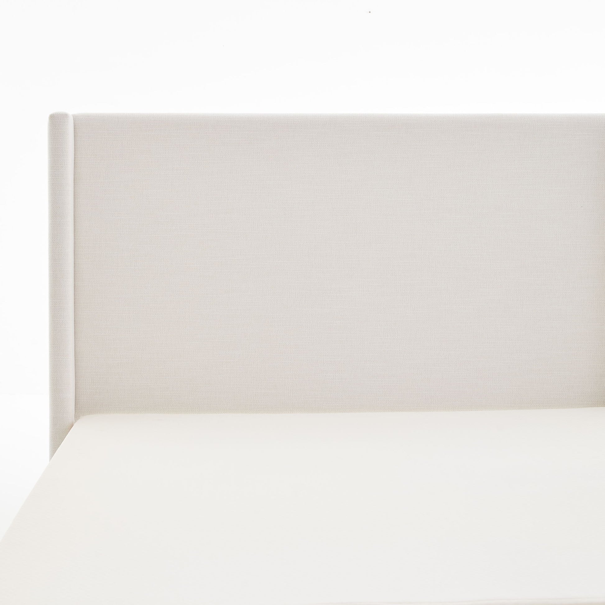 Hosford - Minimalist Canvas Upholstered Wingback Bed - The Sleep Loft - Online Mattress Showroom NYC