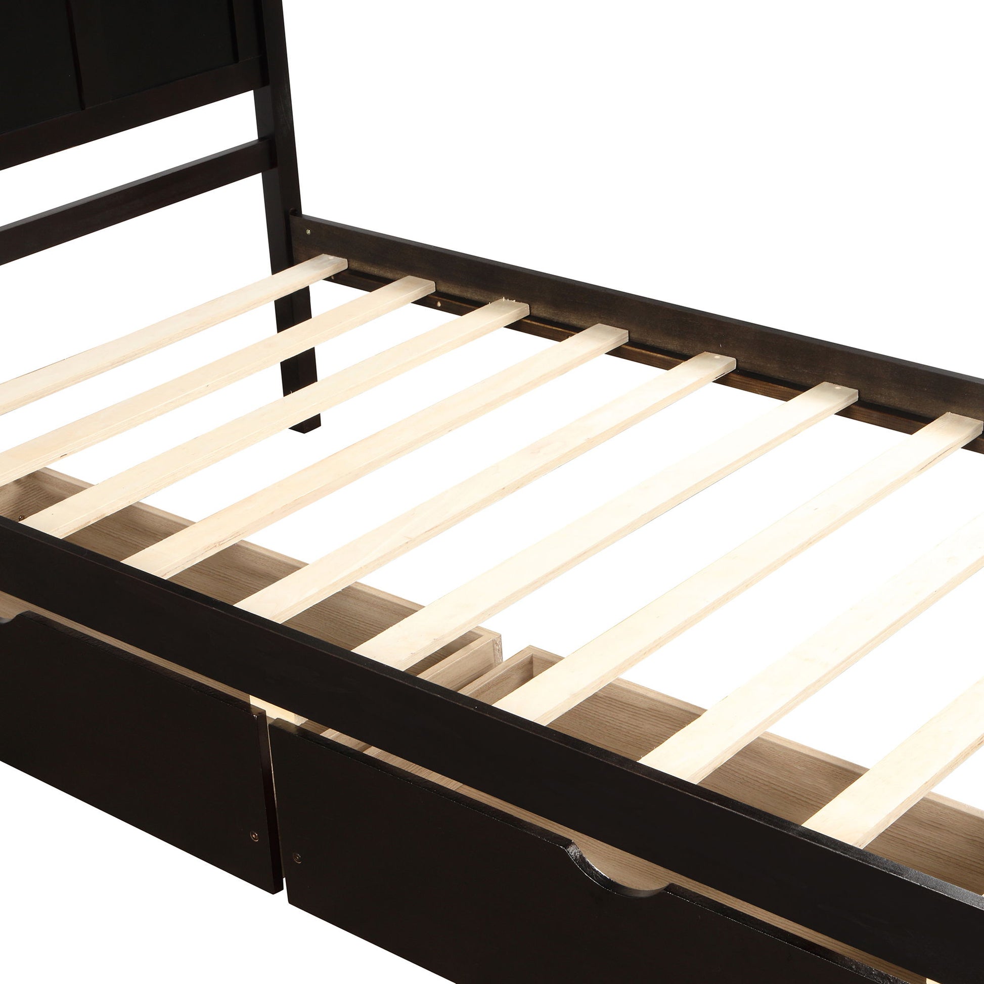Platform Storage Bed With 2 Wheel Base Drawers - The Sleep Loft - Online Mattress Showroom NYC