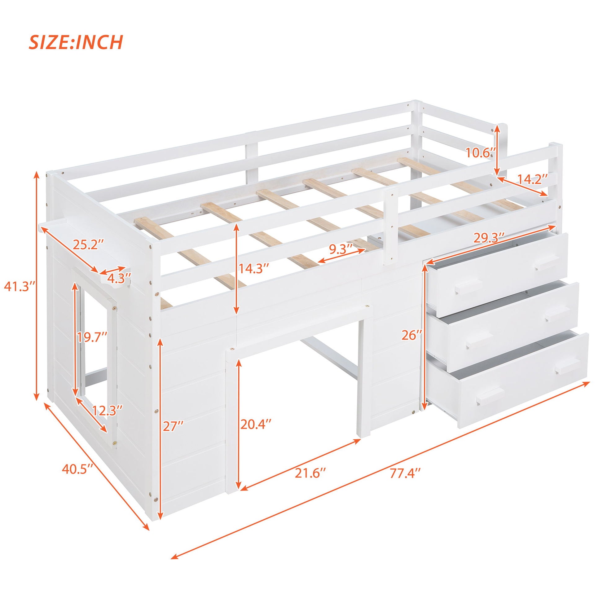 Loft Bed With Cabinet And Shelf - The Sleep Loft - Online Mattress Showroom NYC