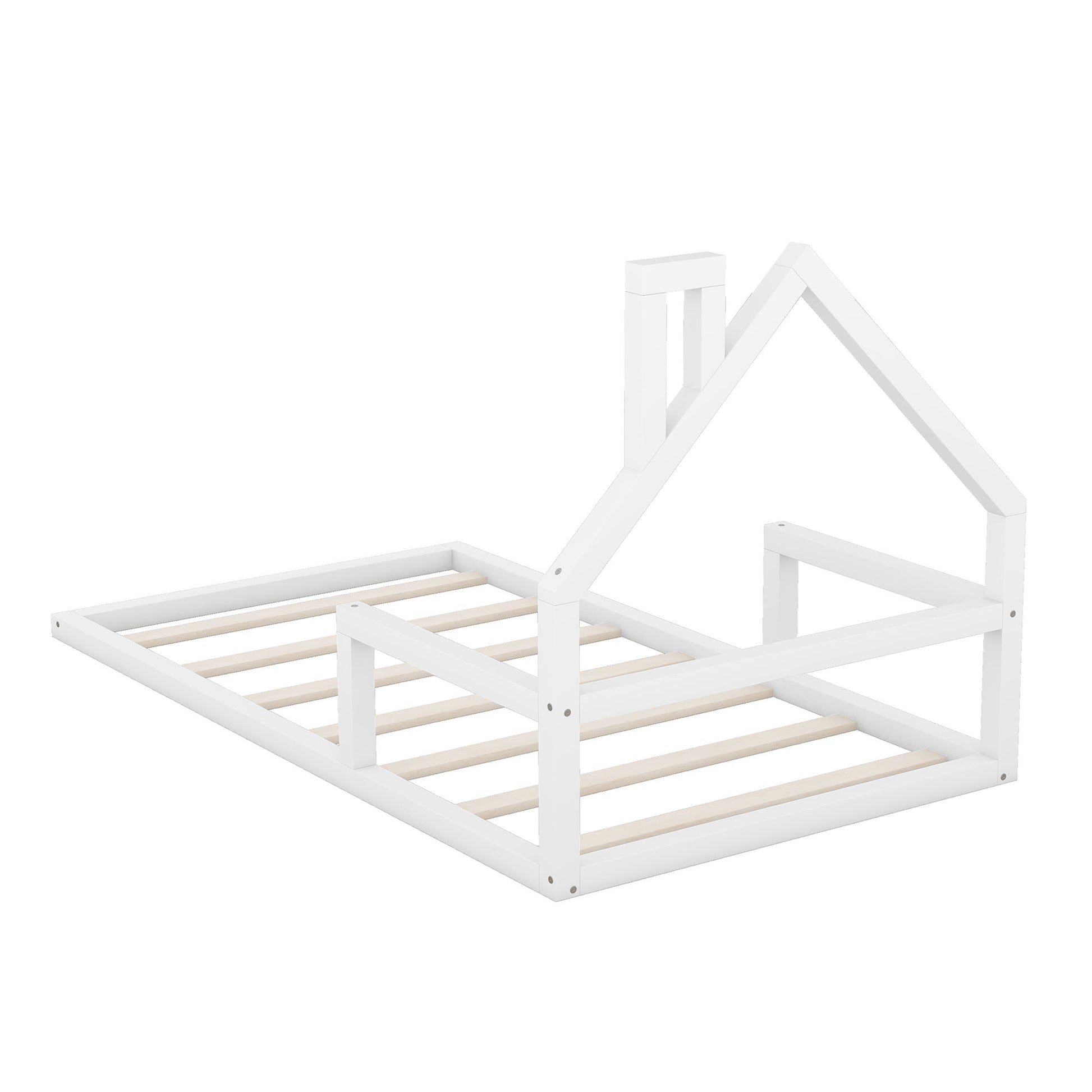 Floor Bed With House Shaped Headboard - The Sleep Loft - Online Mattress Showroom NYC