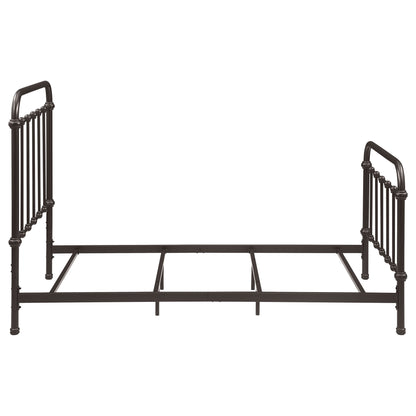 Twin Panel Bed With Ornate Design - Bronze - The Sleep Loft - Online Mattress Showroom NYC