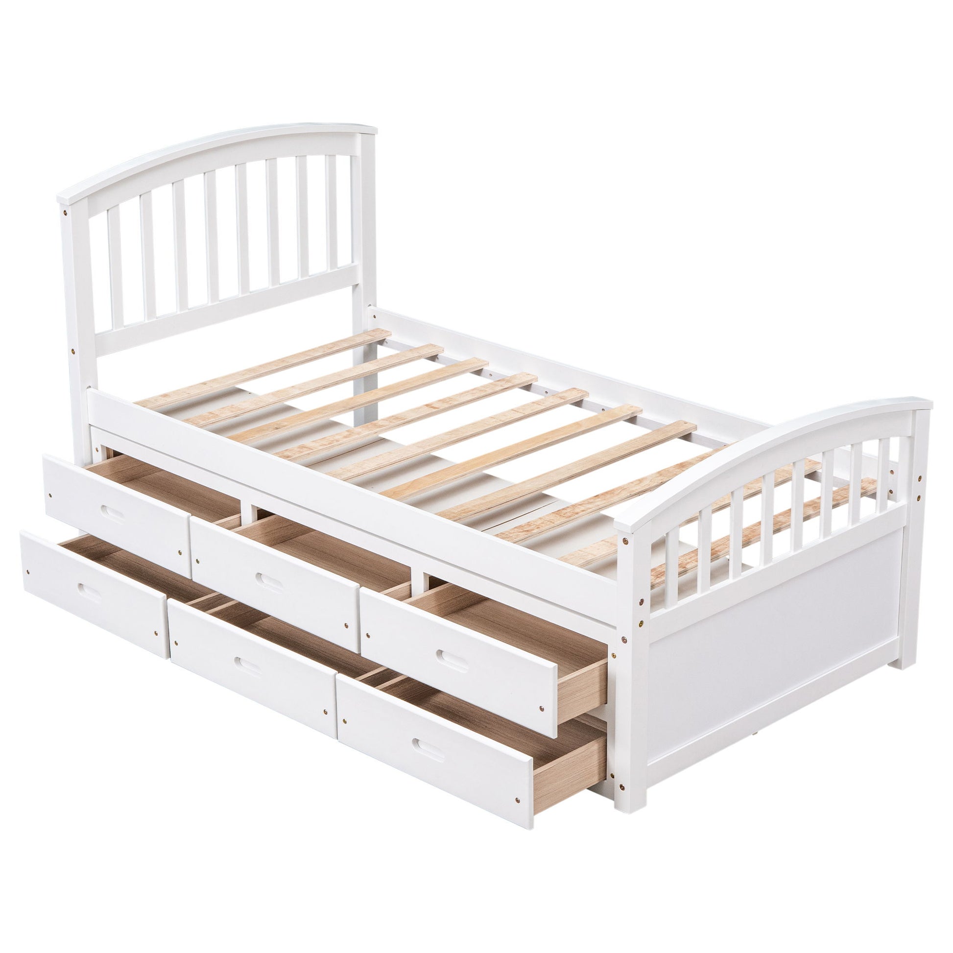 Platform Storage Bed Solid Wood Bed With 6 Drawers - The Sleep Loft - Online Mattress Showroom NYC