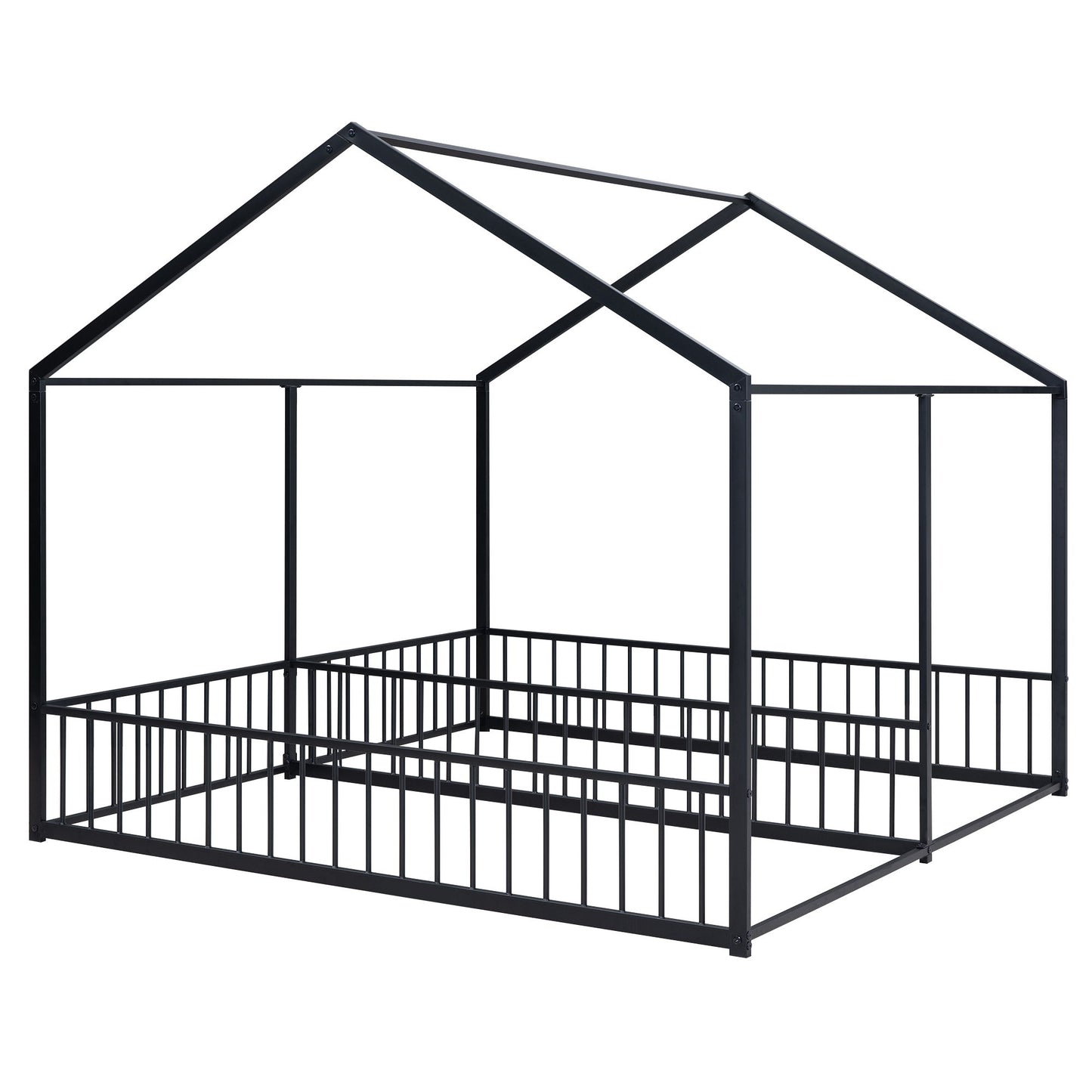 House Platform Beds, 2 Shared Beds, Metal Frame With Guardrails - The Sleep Loft - Online Mattress Showroom NYC