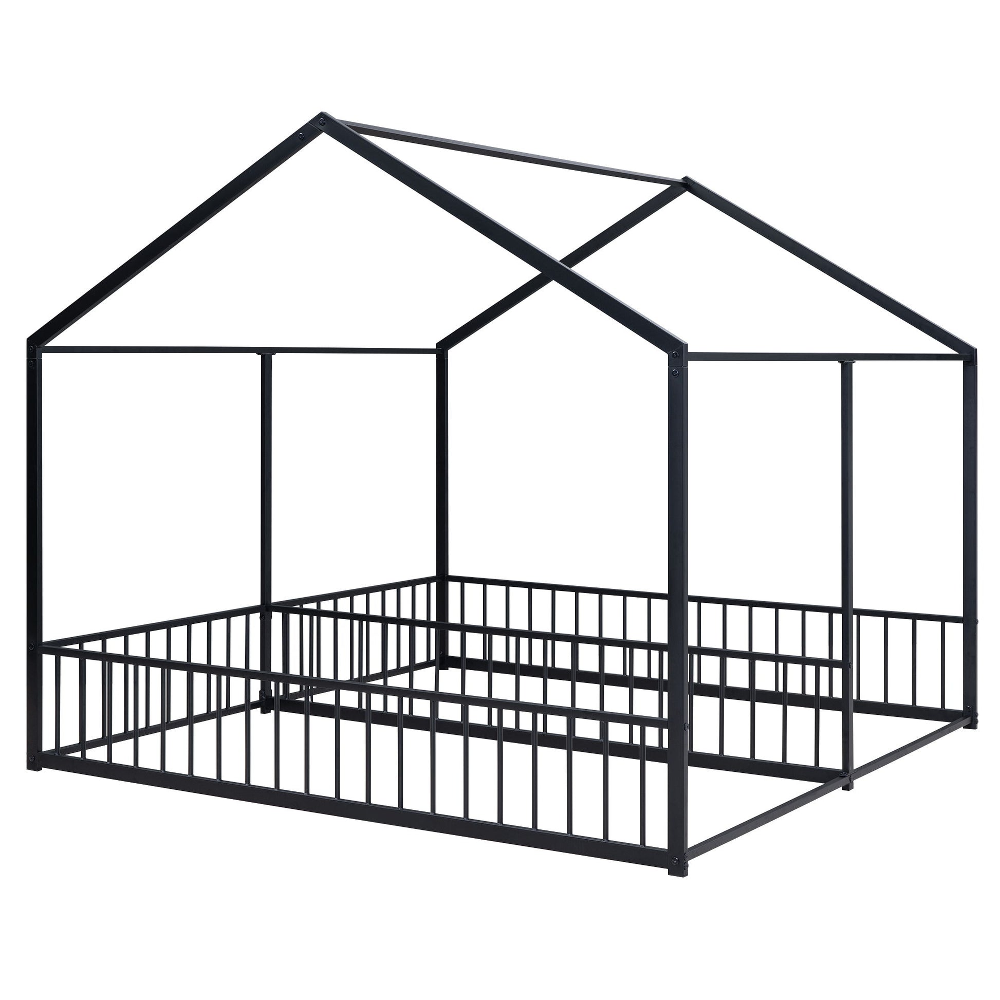 House Platform Beds, 2 Shared Beds, Metal Frame With Guardrails - The Sleep Loft - Online Mattress Showroom NYC