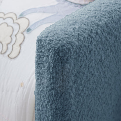Cute Rabbit Ear Upholstered Platform Bed Frame With Safety Rail - The Sleep Loft - Online Mattress Showroom NYC