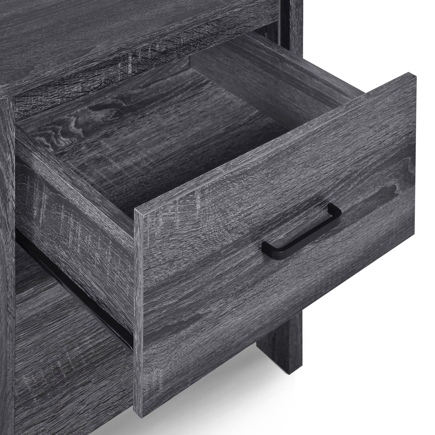 Titeca - Contemporary Wood 2 Drawer Nightstand - The Sleep Loft - Online Mattress Showroom NYC