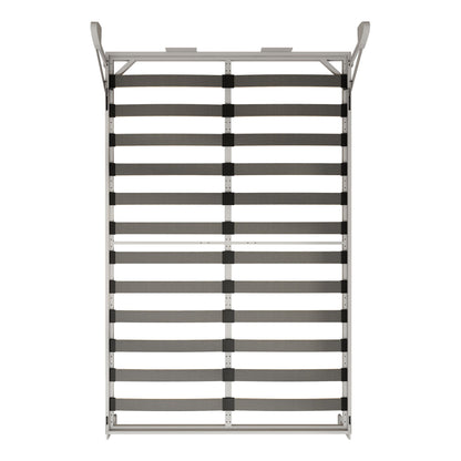 Queen Size Vertical Murphy Wall Cabinet Folding Bed With Automatic Legs - Gray - The Sleep Loft - Online Mattress Showroom NYC
