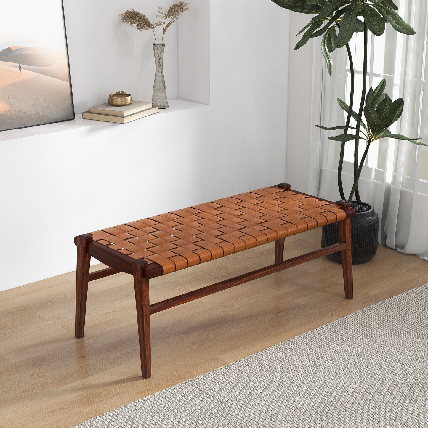 Cody - Bench - Brown / Tan - The Sleep Loft - Online Mattress Showroom NYC