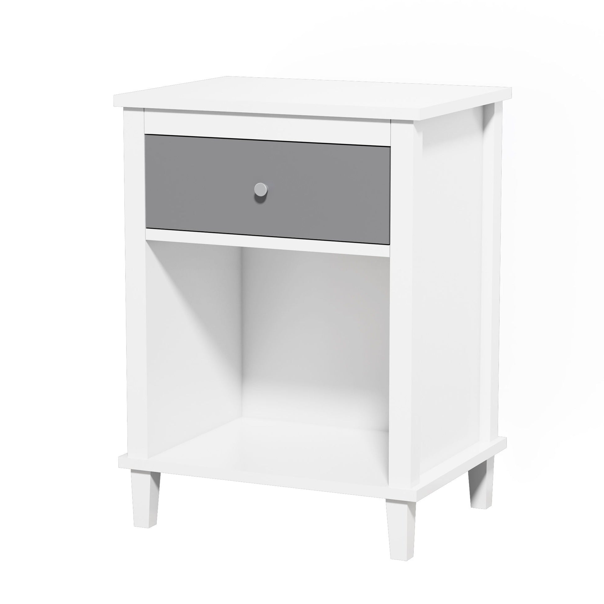 Nightstand With 1 Drawer 1 Shelf - The Sleep Loft - Online Mattress Showroom NYC