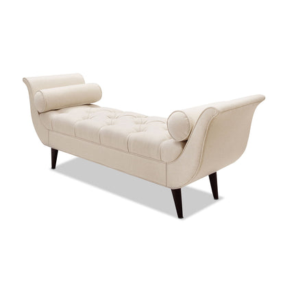 Alma - Tufted Flared Arm Entryway Bench - The Sleep Loft - Online Mattress Showroom NYC