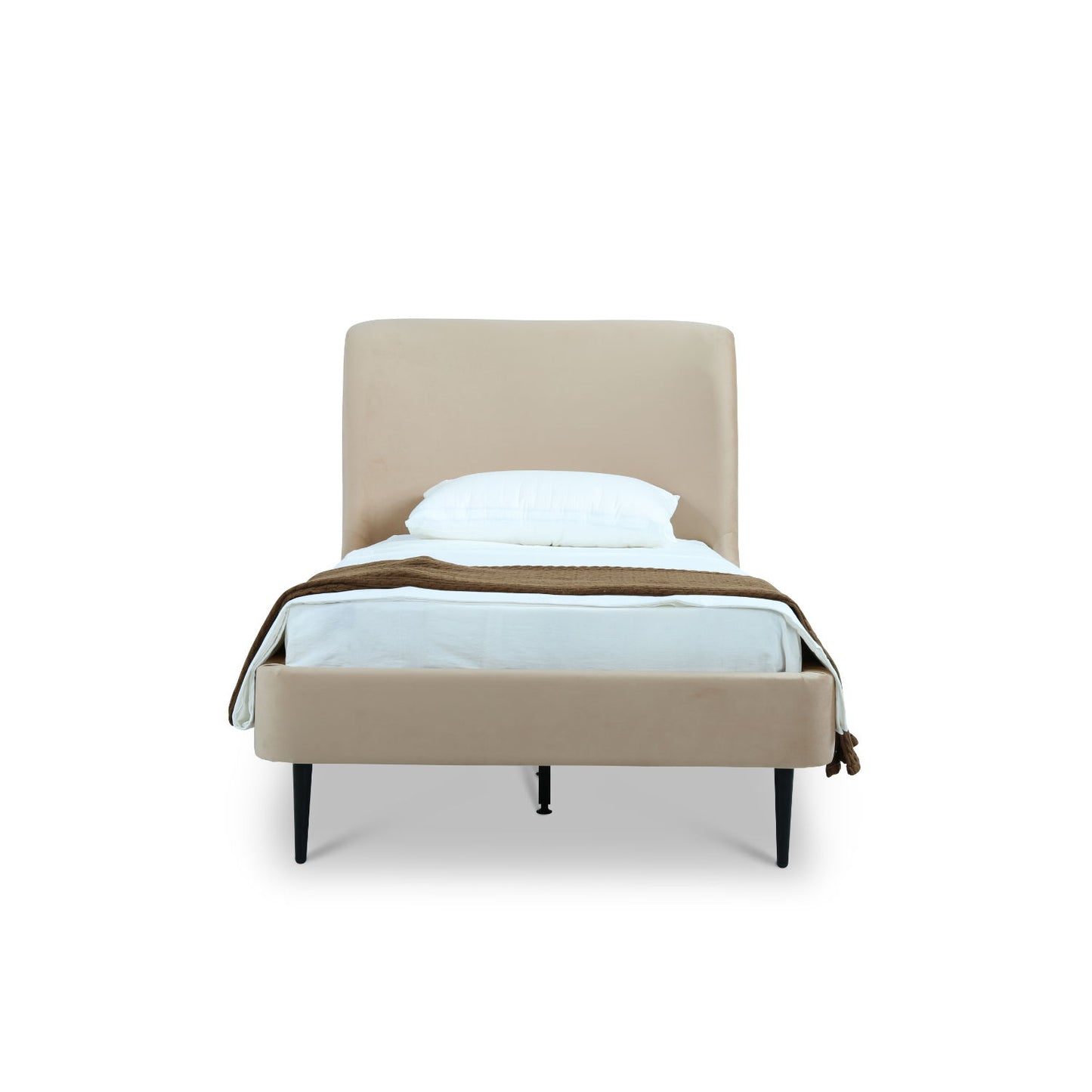 Heather - Upholstered Bed With Curved Headboard - The Sleep Loft - Online Mattress Showroom NYC
