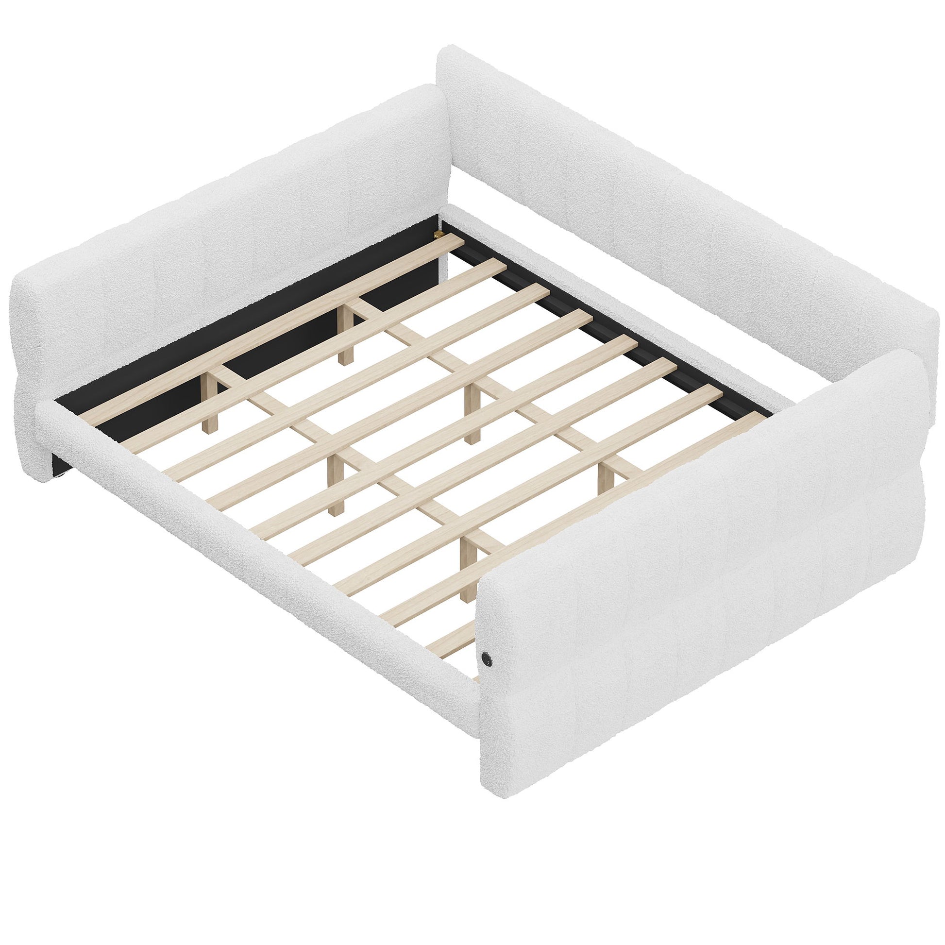 Upholstered Platform Bed With USB Charging - The Sleep Loft - Online Mattress Showroom NYC