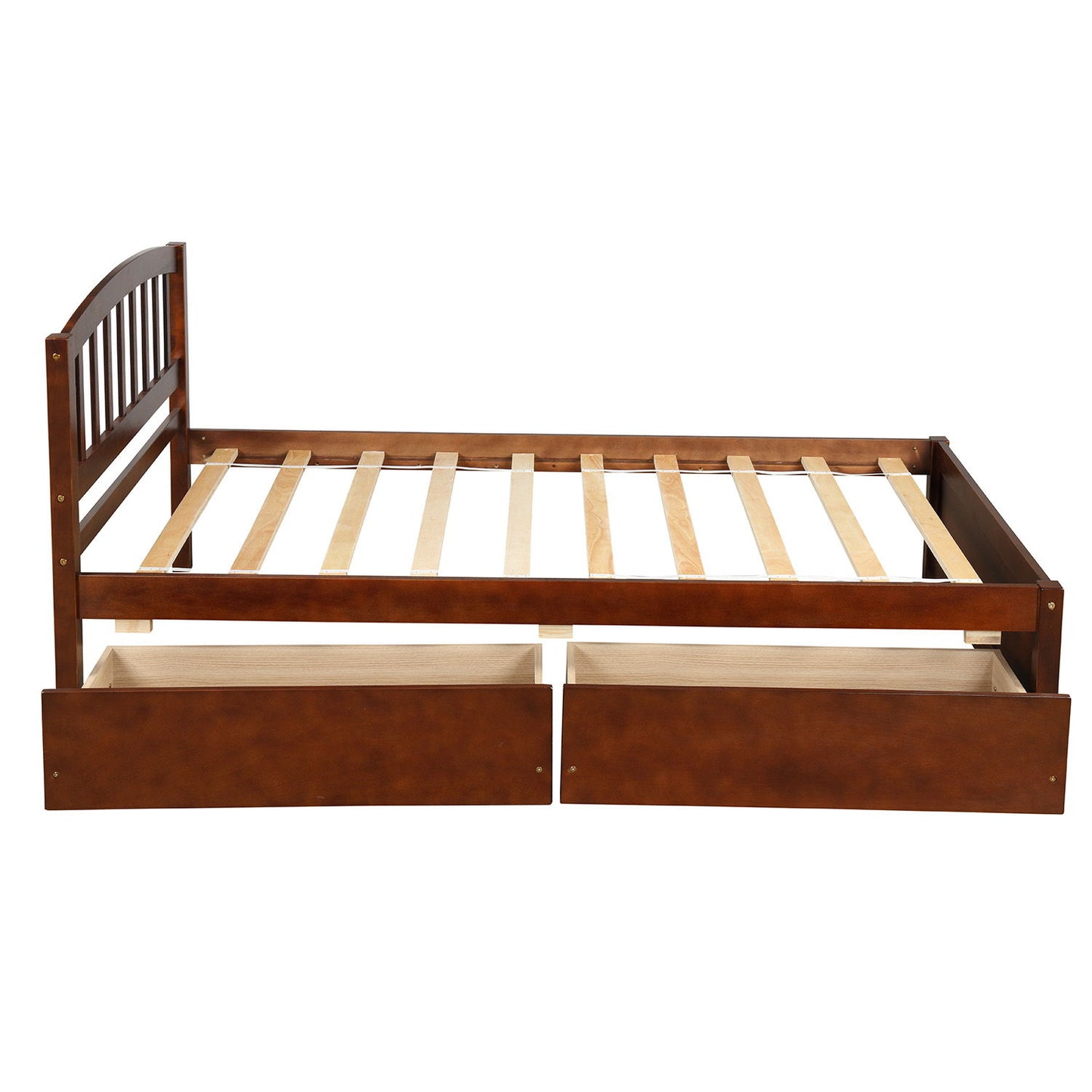 Platform Storage Bed Wood Bed Frame With Two Drawers And Headboard - The Sleep Loft - Online Mattress Showroom NYC