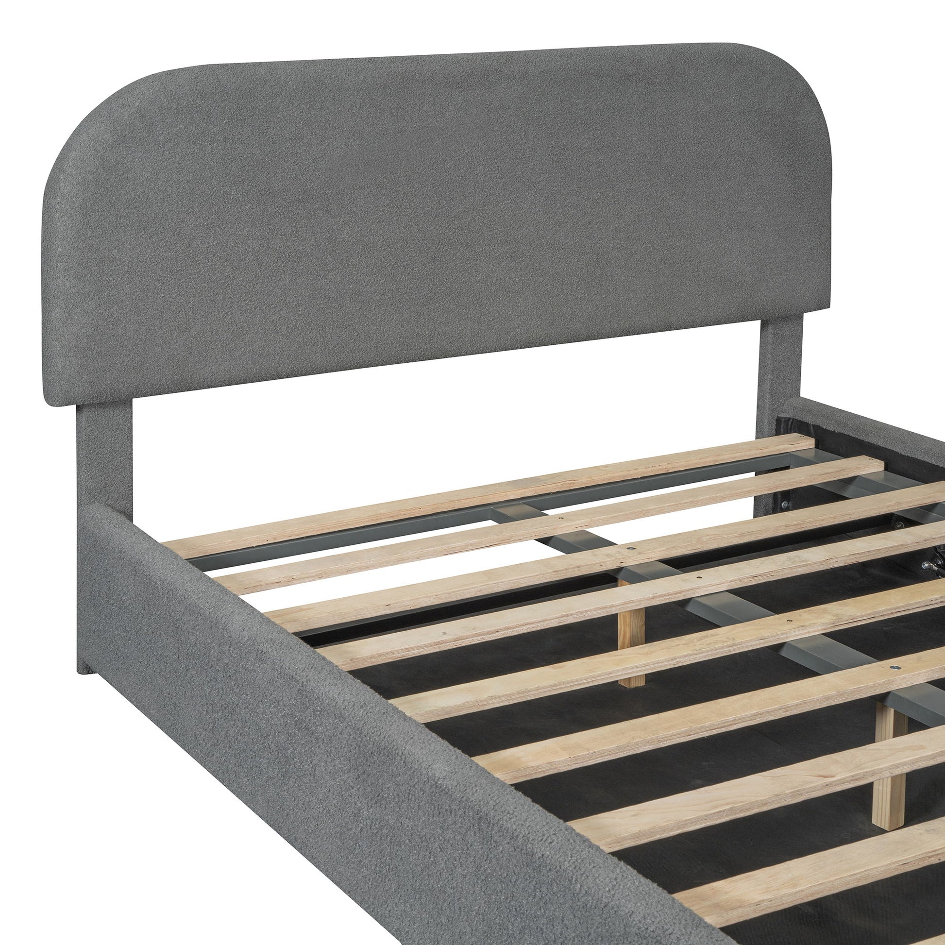 Upholstered Platform Bed With Hydraulic Storage System - The Sleep Loft - Online Mattress Showroom NYC