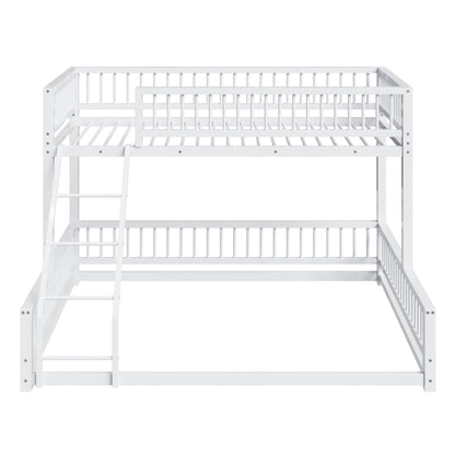 Bunk Bed With Ladder And Safety Guardrails