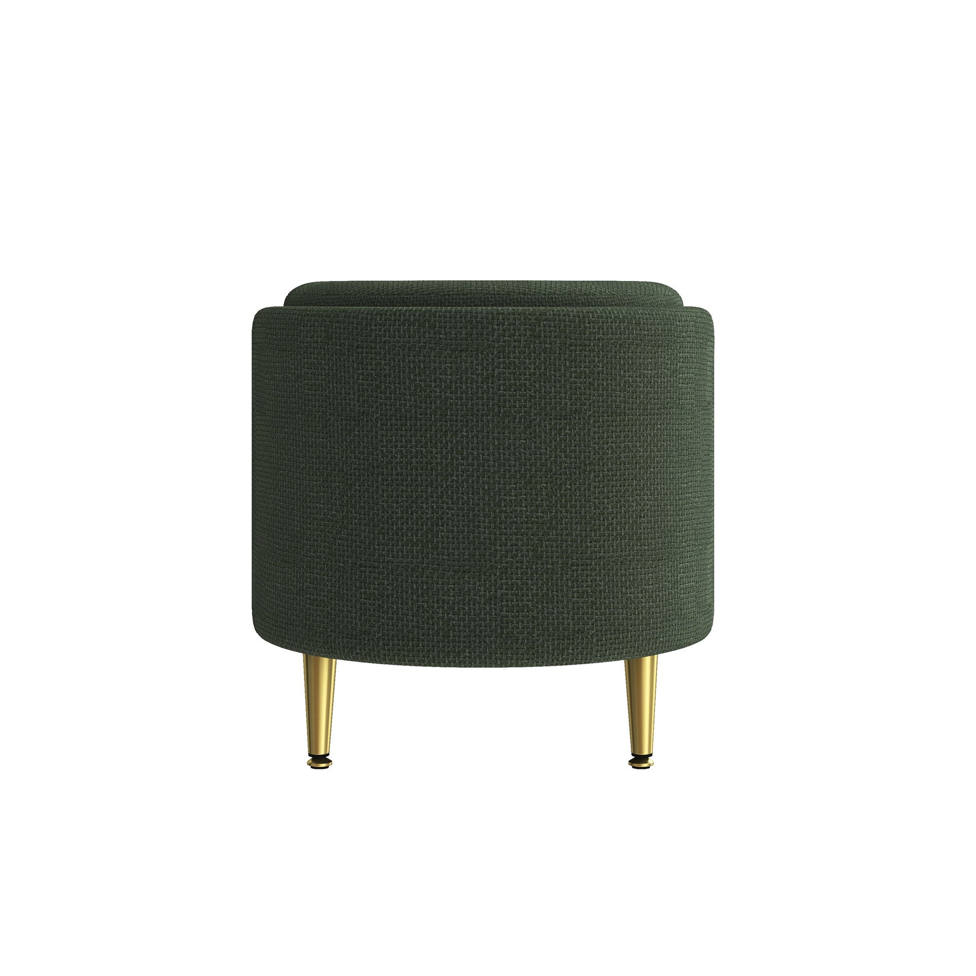Modern Oval Storage Ottoman With Upholstery - The Sleep Loft - Online Mattress Showroom NYC
