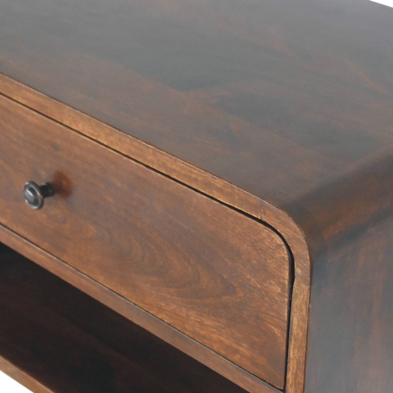 Curve Upper Slot Floating Nightstand - The Sleep Loft - Online Mattress Showroom NYC