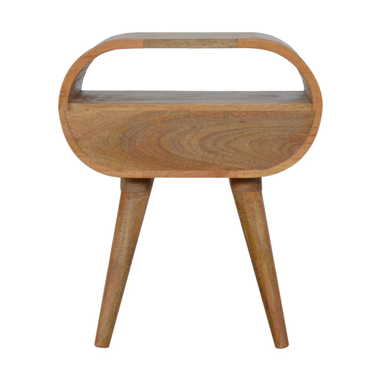 Circular Open Bedside Nightstand - The Sleep Loft - Online Mattress Showroom NYC