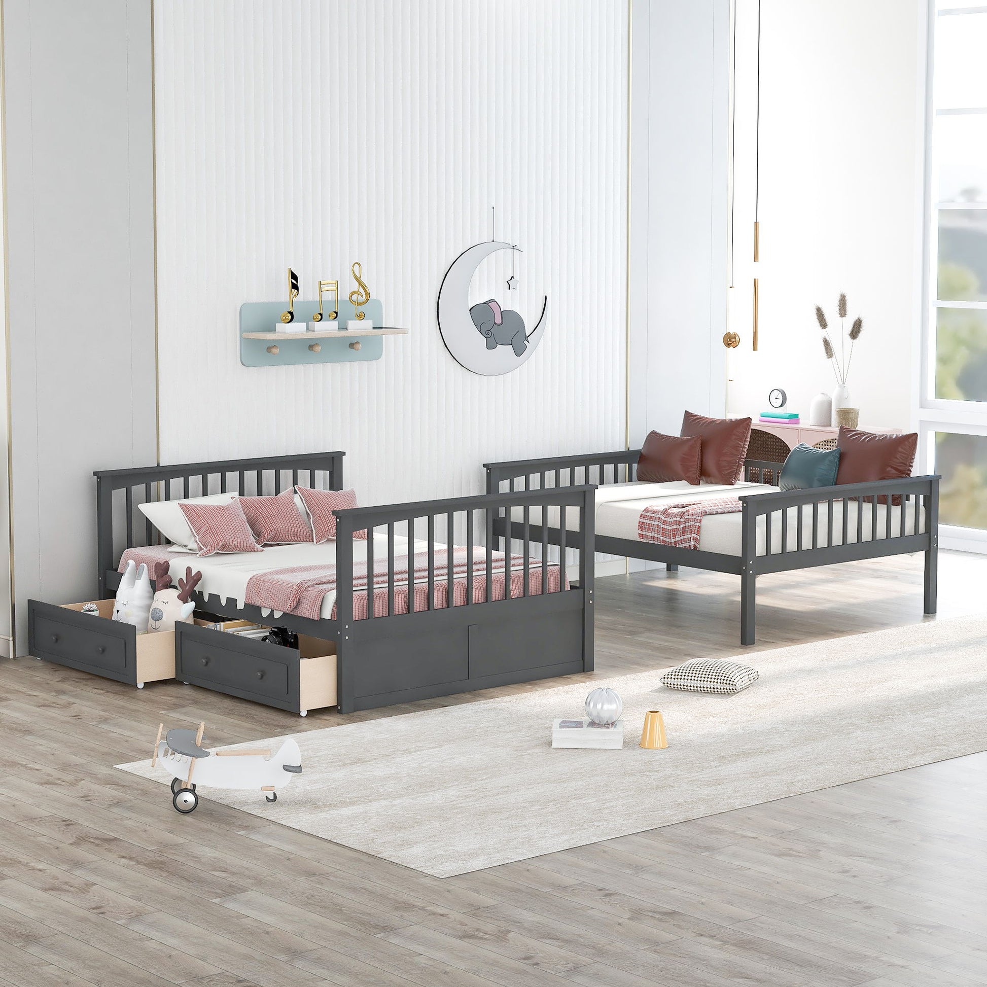 Bunk Bed With Drawers, Convertible Design - The Sleep Loft - Online Mattress Showroom NYC